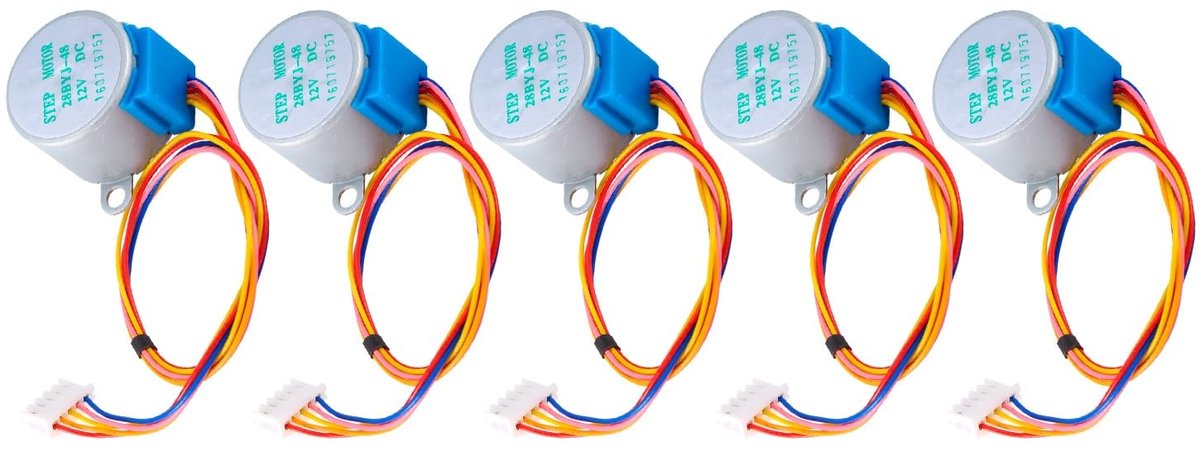 omgoods dailygoody 28byj 48 stepper motor 12v compact motor set van 5 voor projecten 4 fasen 5 draden ideaal voor robotica en elektronica geschi