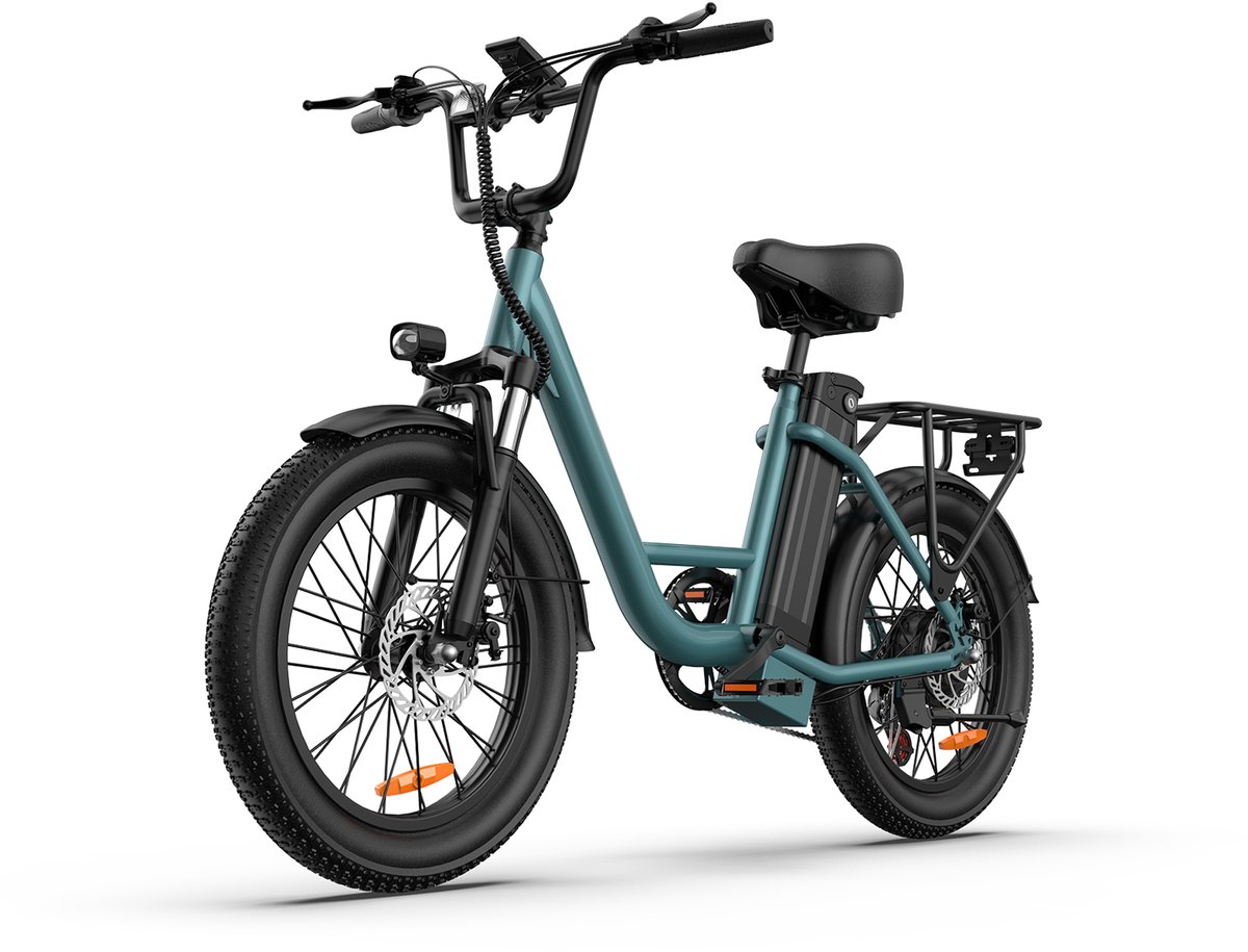 Qekud E20 Elektrische Fiets – 250W - 20 inch Fatbike - 48V 13Ah Accu – 7 versnellingen – Groen Fiets (elektrisch) kopen online