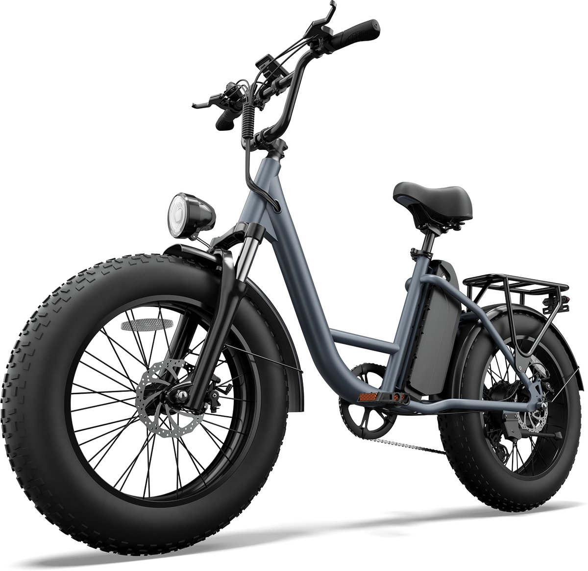 Qekud E20 PRO Elektrische Fiets – 250W Motor, 48V 15.6Ah Accu, 20"x4.0" Vetbanden, SHIMANO 7 Versnellingen Fiets (elektrisch) kopen online