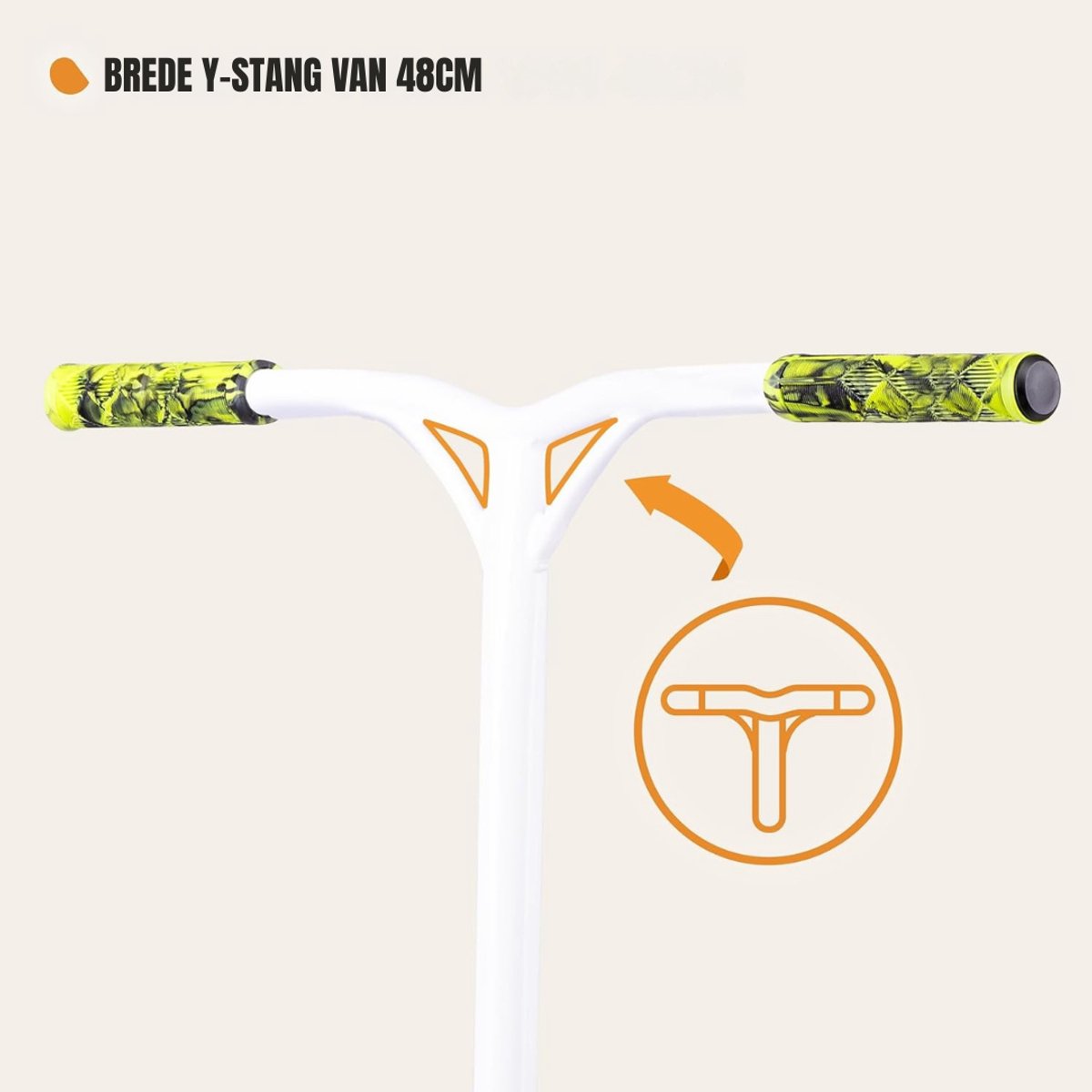 QIN® Stuntstep Jongen - Stuntstep Volwassenen - Voor Jongesn en Meisjes - Kalk - 67cm x 11cm x 84cm Step kopen online