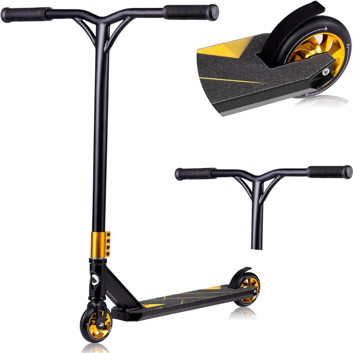 QIN® Stuntstep Volwassenen - Stuntstep jongen - Stuntstep Meisjes - Zwart - 67cm x 11cm x 84cm Buitenspeelvoertuigaccessoire kopen online
