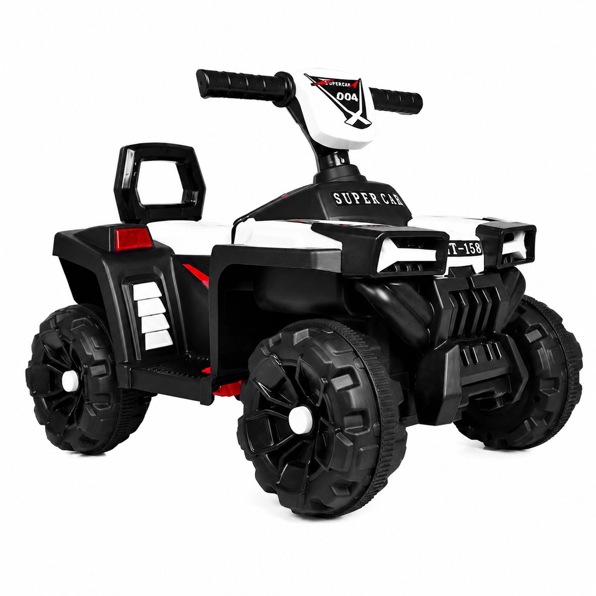 ql elektrische kinder quad accuvoertuigen elektrische kinder motor 1 tot 6 jaar groot model wit accu quad accuvoertuigen rubberen banden leder