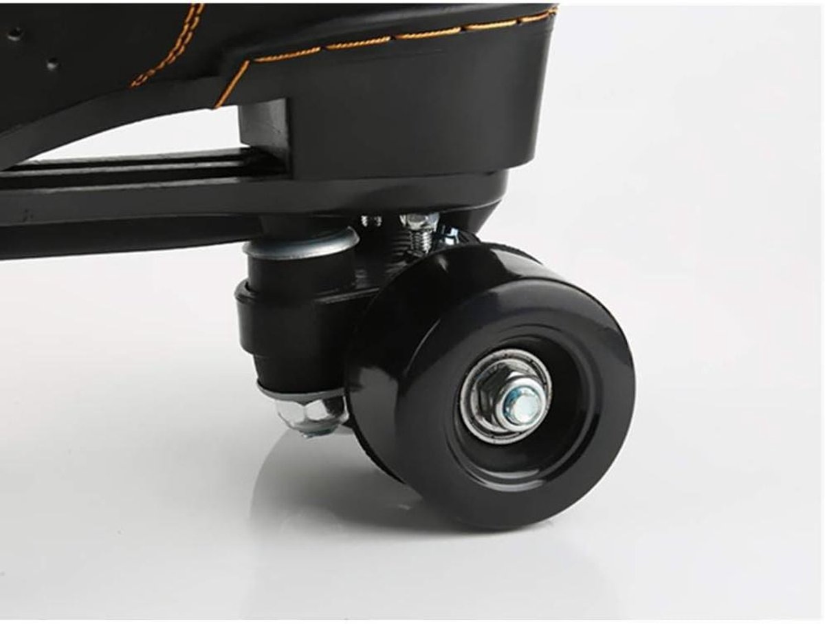 quad rolschaatsen klassieke schaatsen vrij skaten lichtgevende wielen eu 42 zwart