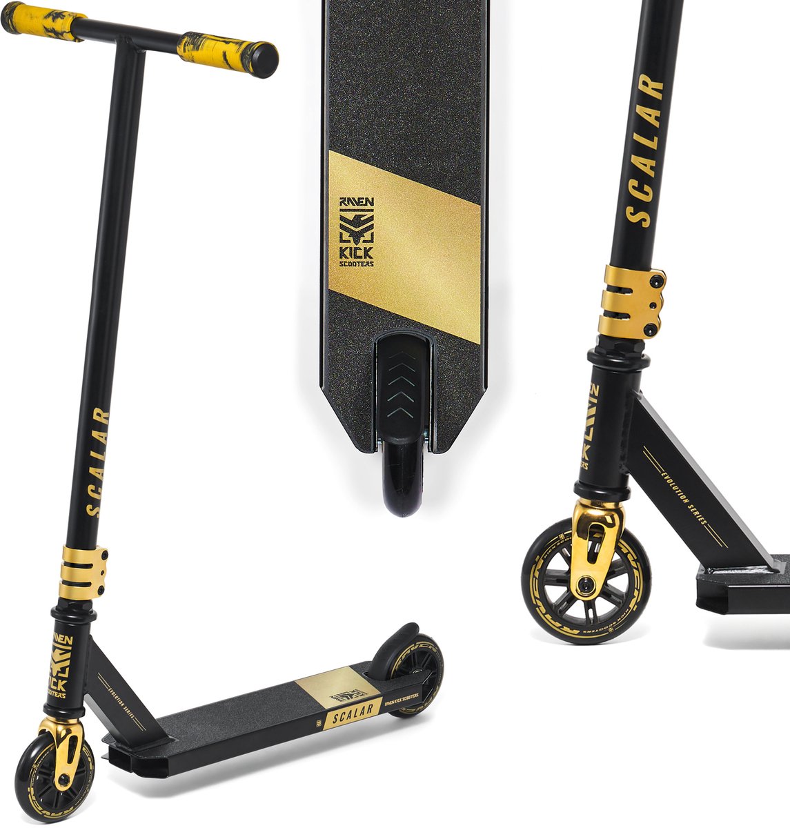 raven scalar goud 100mm stuntstep