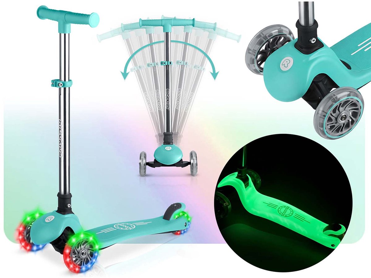 Ricokids Glow Serie - Driewieler - Balans - Oplicht in Donker - LED Wielen Driewieler kopen online