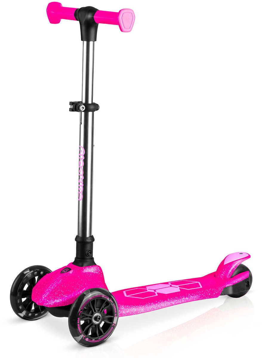 RicoKids Jelly - Kinder Driewieler Step - Balans - LED Verlichting - Roze Kinderstoeltuigje kopen online