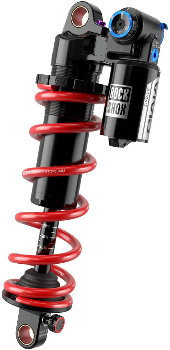 rockshox vivid coil ultimate rc2t d1 std std schokdemper zilver 65 mm 230 mm