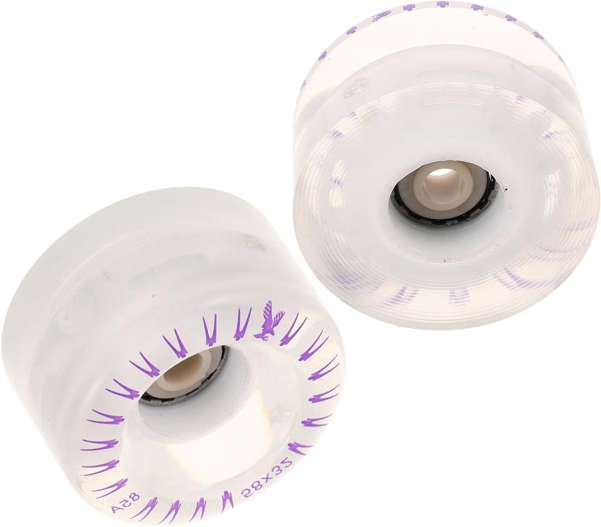 Roller Skate Wielen - Verlichting Wielen - Skaten Buiten - Lichtgevend Ontwerp - 5.8 cm - Transparant Rolschaatsen kopen online