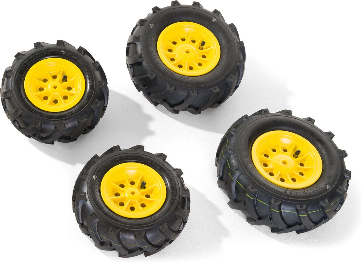 rolly toys 409860 4 luchtbanden voor rollyjunior en rollyfarmtrac tractoren geel