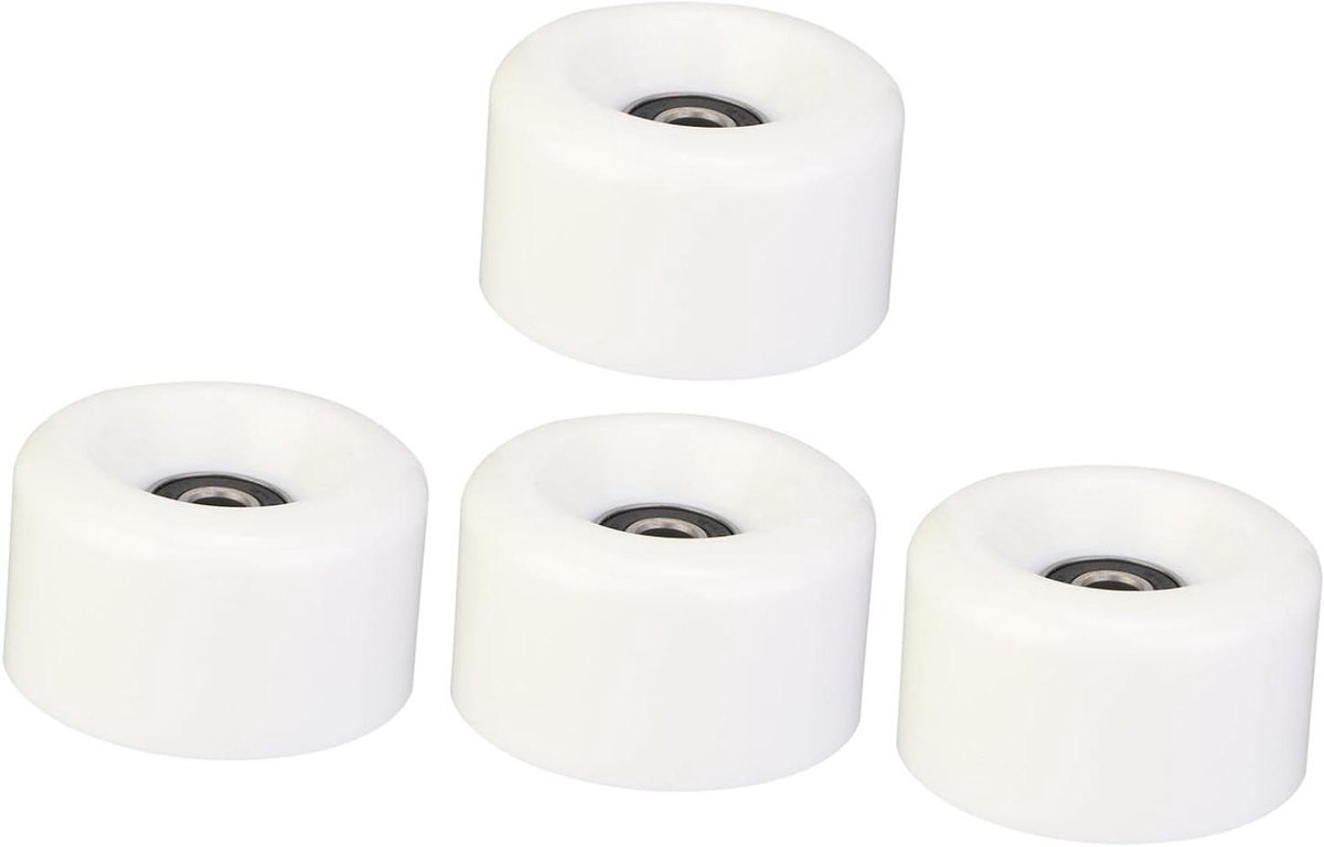 Rolschaats Wielen - Skate Wielen Dubbele Rij Wielen - Snel Skaten - Slijtvast PU Materiaal - 5.8 cm - Roze Rolschaatsen kopen online