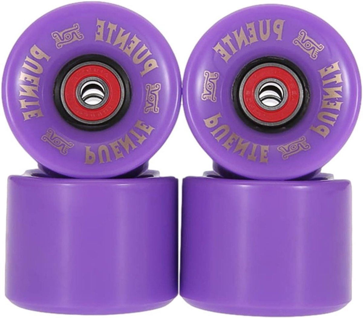 rolschaats wielen skate wielen soepel rijden slijtvast pu materiaal 60x45mm 82a paars