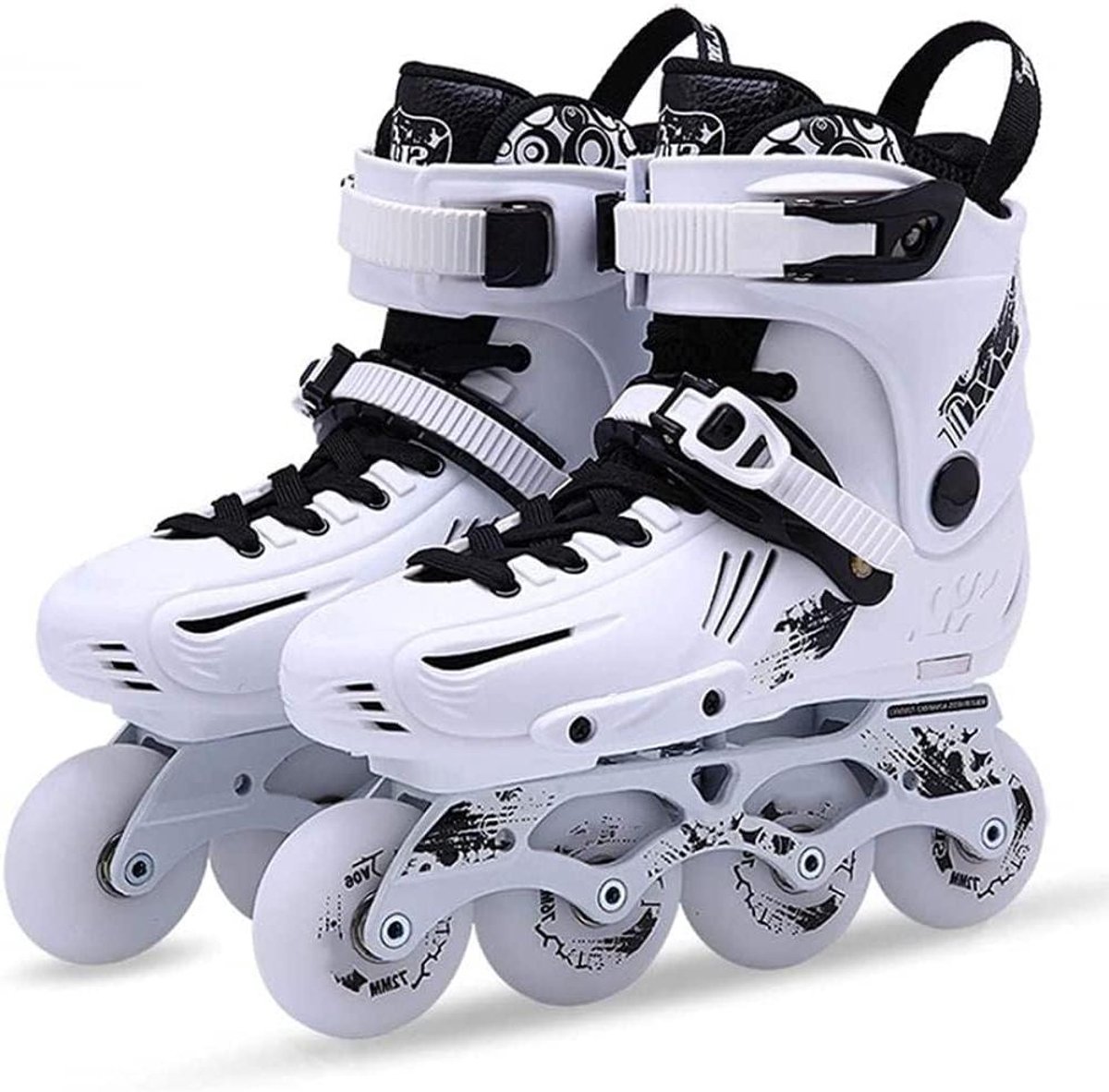 rolschaatsen inline skates buitenplezier dubbele bescherming maat 36 41 wit