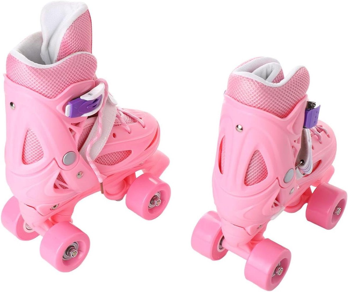 Rolschaatsen Kinderen - Skeelers voor kinderen - Buiten Spelen - Lichtgevende Wielen - Verstelbaar - Roze Rolschaatsen kopen online