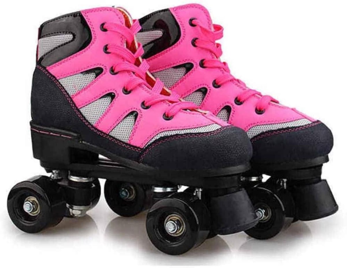 rolschaatsen vierwielers buiten rijden klassieke kunstschaats eu 39 rose red