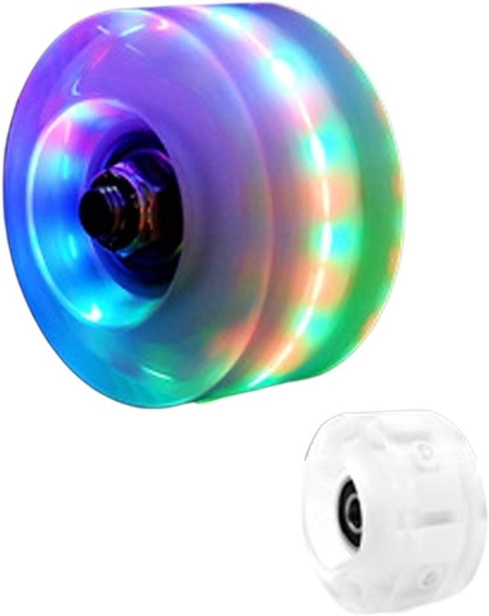 Rolschaatswielen Set - Lichtgevende Wielen - Nachtelijk Skaten - Ingebouwde Lampen - 54x32mm - Wit Rolschaatsen kopen online