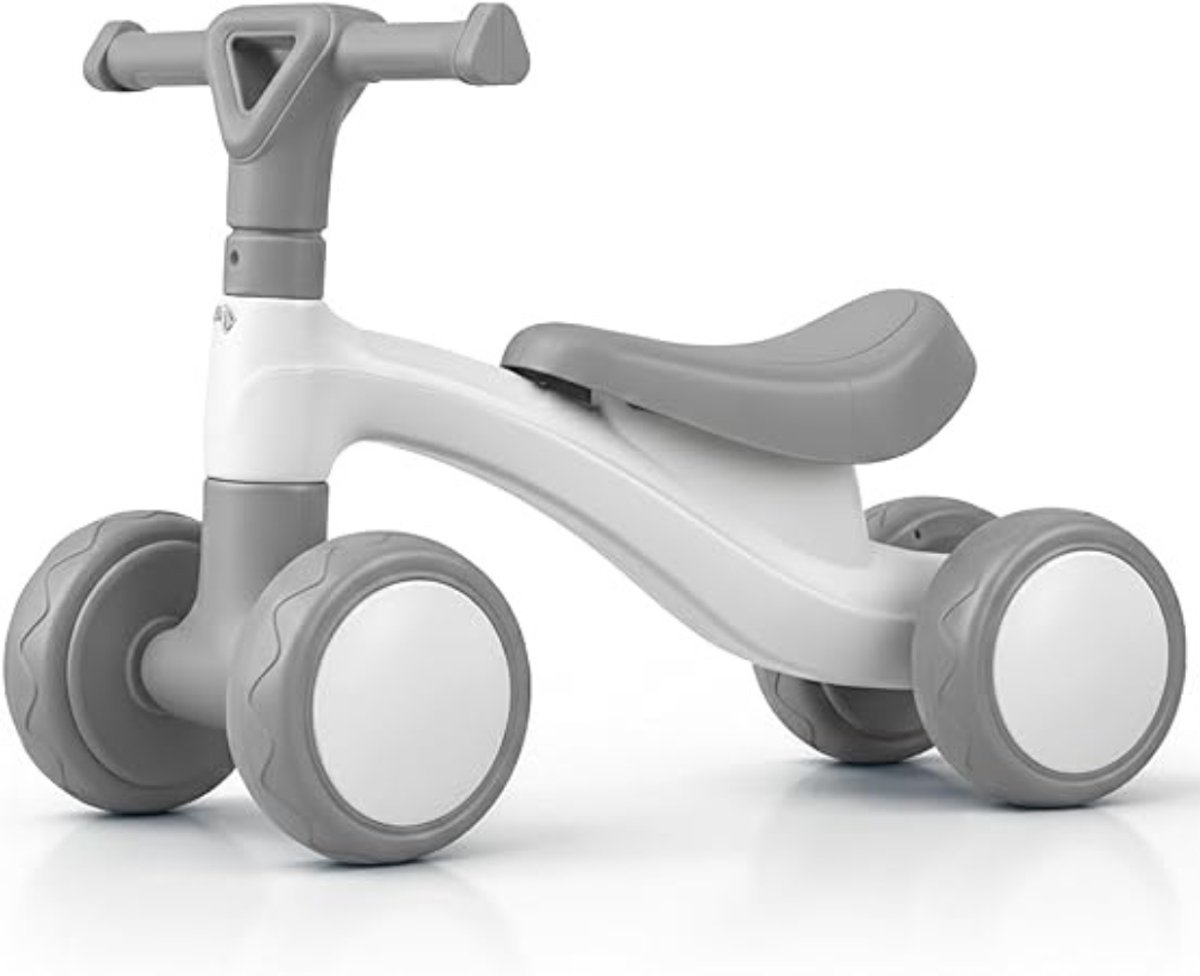 RWB® Loopfiets 2 Jaar - Loopfiets - Loopfiets Zonder Duwstang - Grijs - ‎ 55cm x 26cm x 18cm Loopfiets kopen online