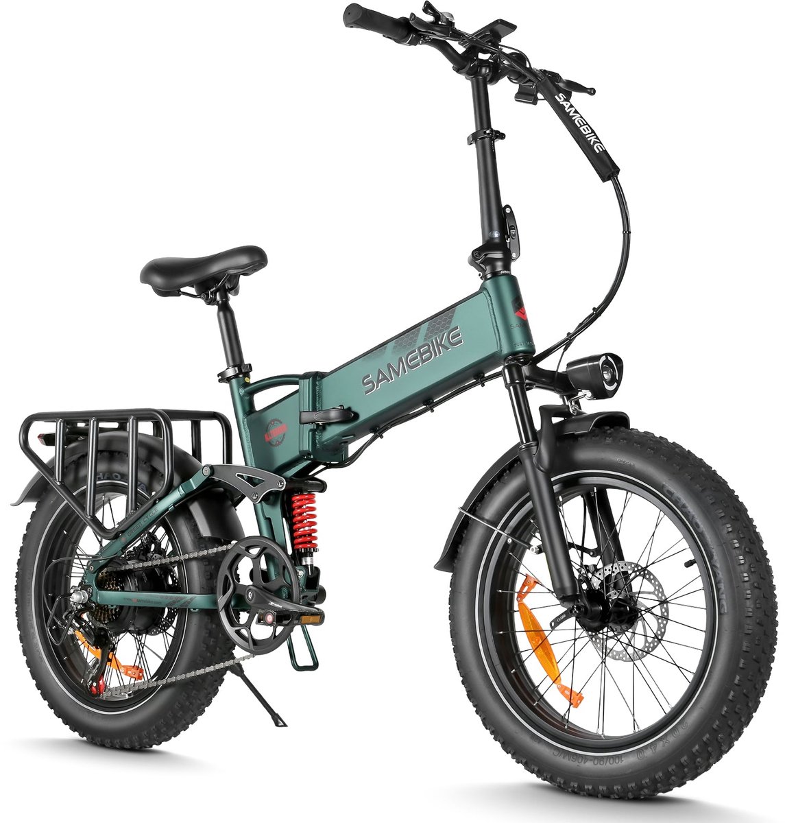 SAMEBIKE RS-A02 Pro Elektrische Fatbike – 48V 15Ah – 20*4 Inch Banden – 110KM Bereik – Opvouwbaar – Mechanische Schijfremmen –Groen Fiets (elektrisch) kopen online