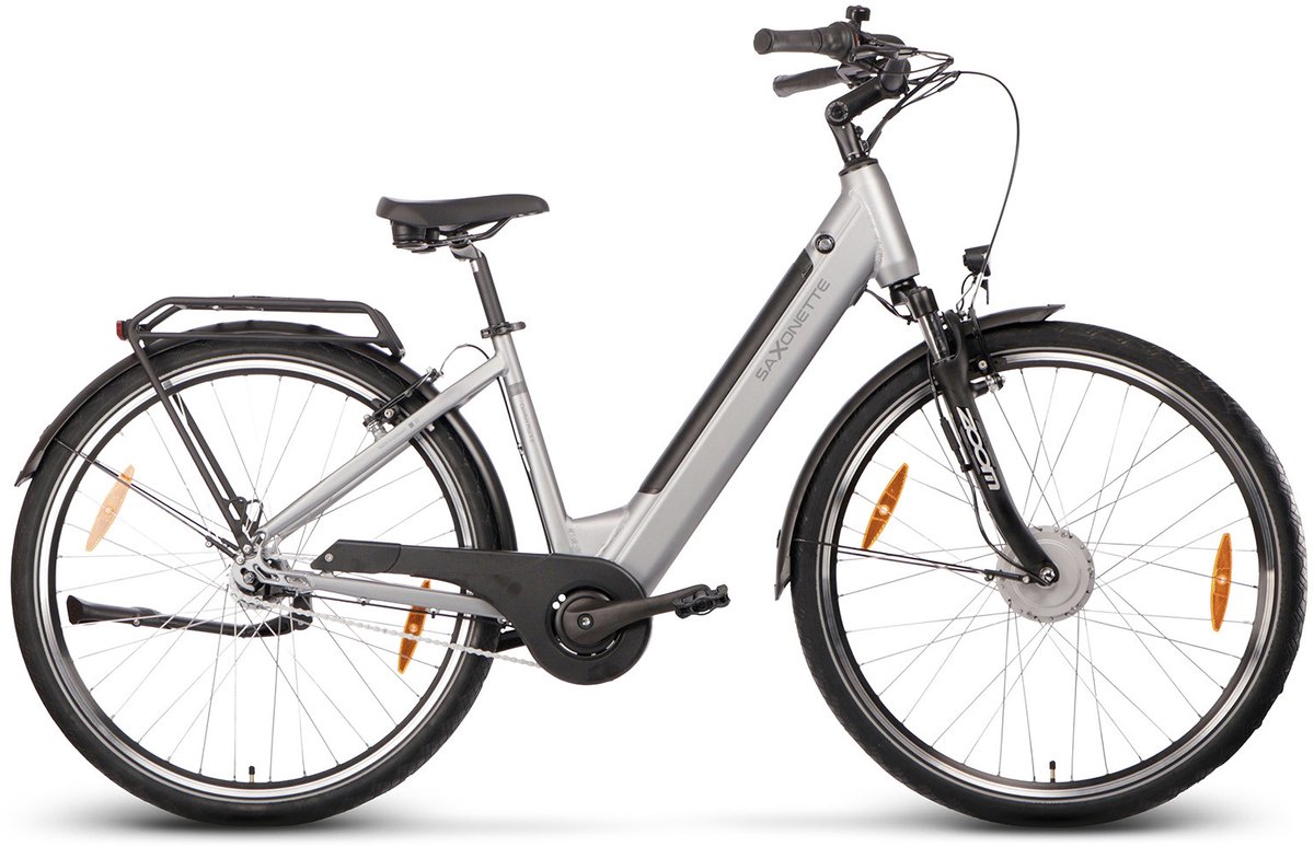 saxonette comfort plus 5 0 dames ebike nexus 7 13ah zilver