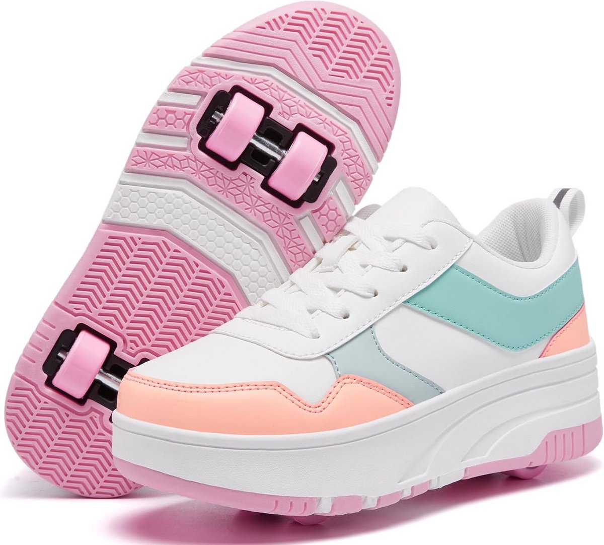 schoenen met wieltjes voor kinderen sneakers met afneembare rollers voor jongens en meisjes