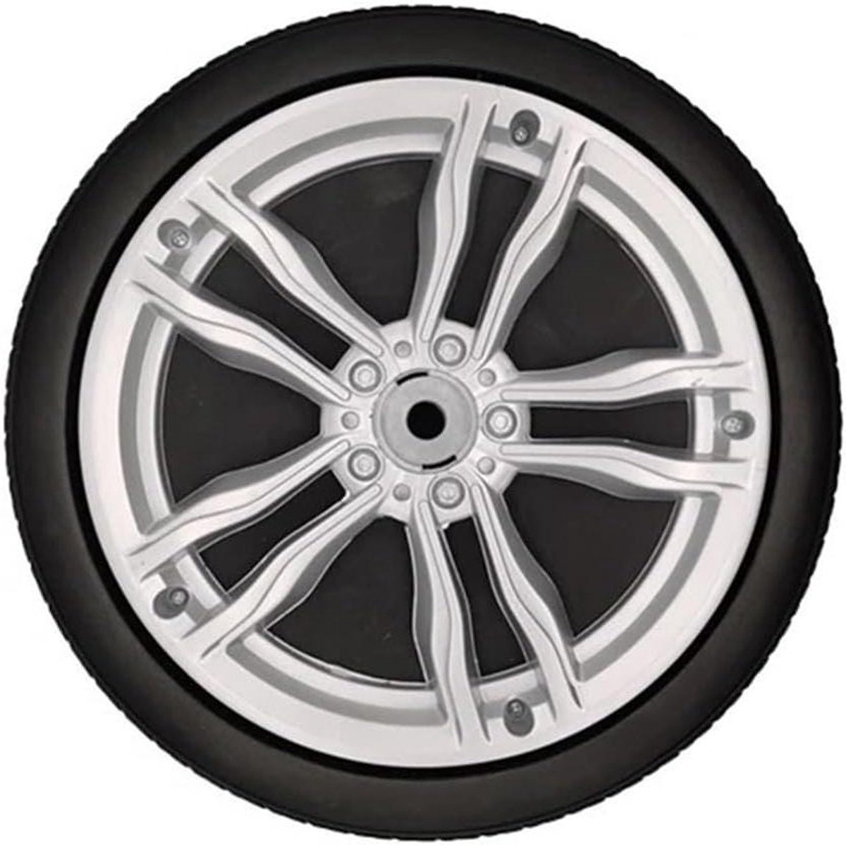 Schuimbanden Kinderauto - RC Autobanden - Rijden Buiten - Verbeterde Grip - 24 Centimeter - Rood Buitenspeelvoertuigaccessoire kopen online