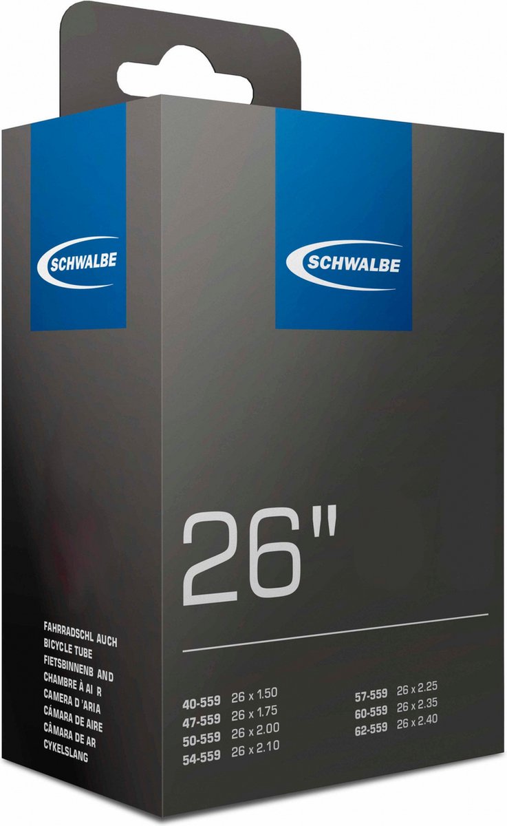 Schwalbe DV13 - Binnenband Fiets - Hollands Ventiel - 40 mm - 40/62 - 559 - 26 x 1.50/2.50 inch Fiets kopen online