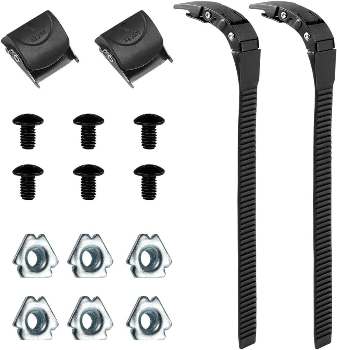 Set van 2 vervangende inline skate straps met gespen en schroeven voor kinderen en volwassenen Skateonderdeel kopen online