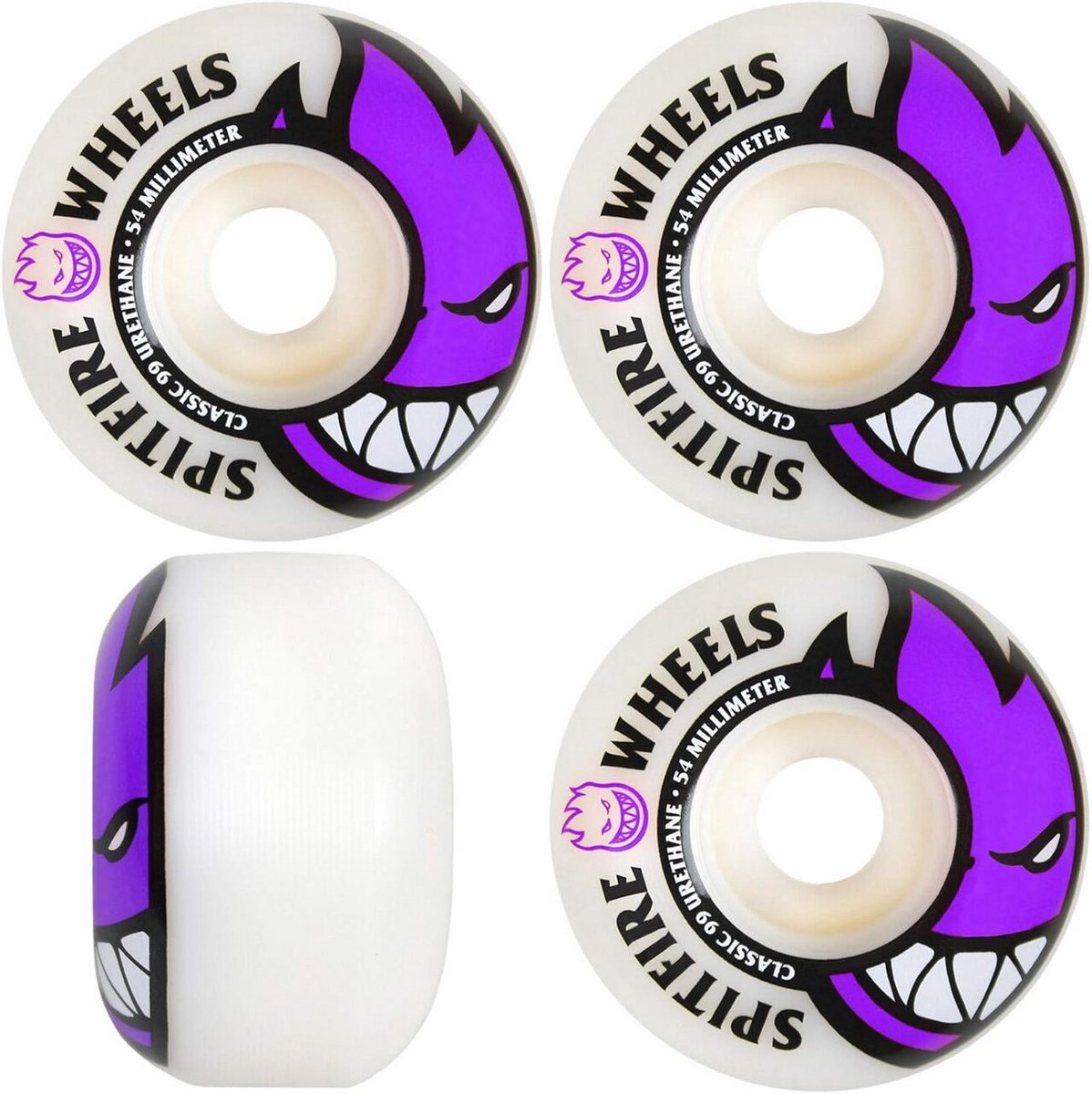 Set van 4 Skateboard Wielen 54MM Breed 99Duro Skateonderdeel kopen online