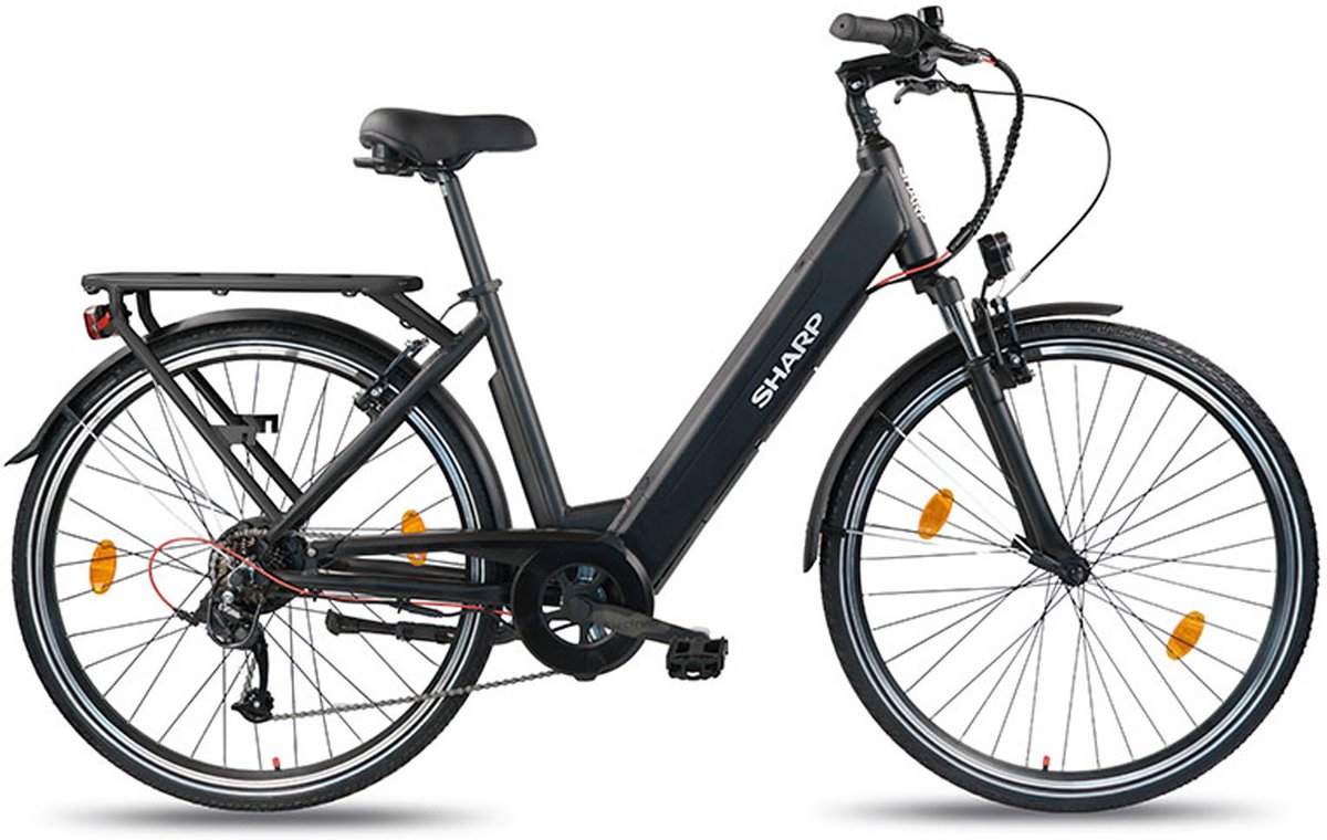 Sharp Urban elektrische stadsfiets 10.4Ah 28 inch zwart Fiets (elektrisch) kopen online
