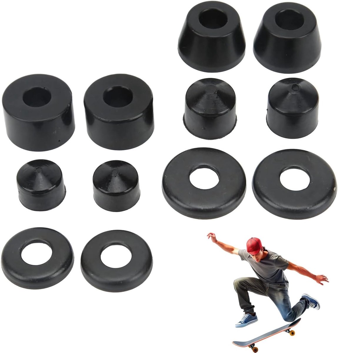Shock Absorber voor Skateboard en Longboard, Shockproof Pad en Vervangende Bushings voor Trucks Skateonderdeel kopen online