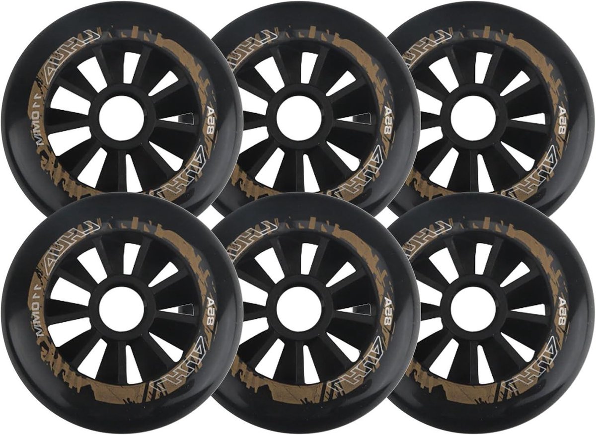 skate wielen reservewielen rolla soepel skaten duurzaam pu materiaal 100mm 85a zwart