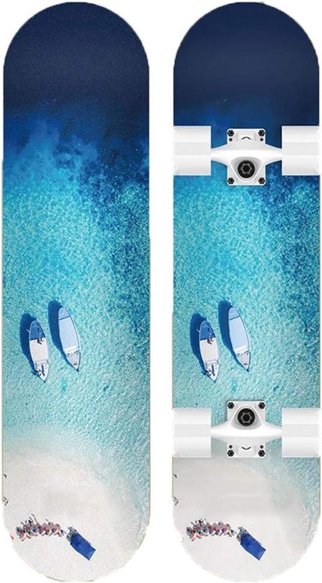 skateboard beginners cruiser board straat skateboarden met knipperende wielen 31 x 8 dubbelzijdig