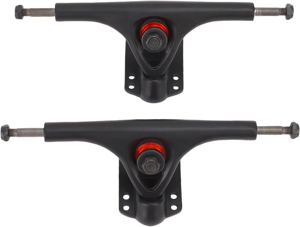 Skateboard Beugel - Longboard Trucks - Verbeterde Manoeuvreerbaarheid - Aluminiumlegering - 7 Inch - Zwart Skateonderdeel kopen online