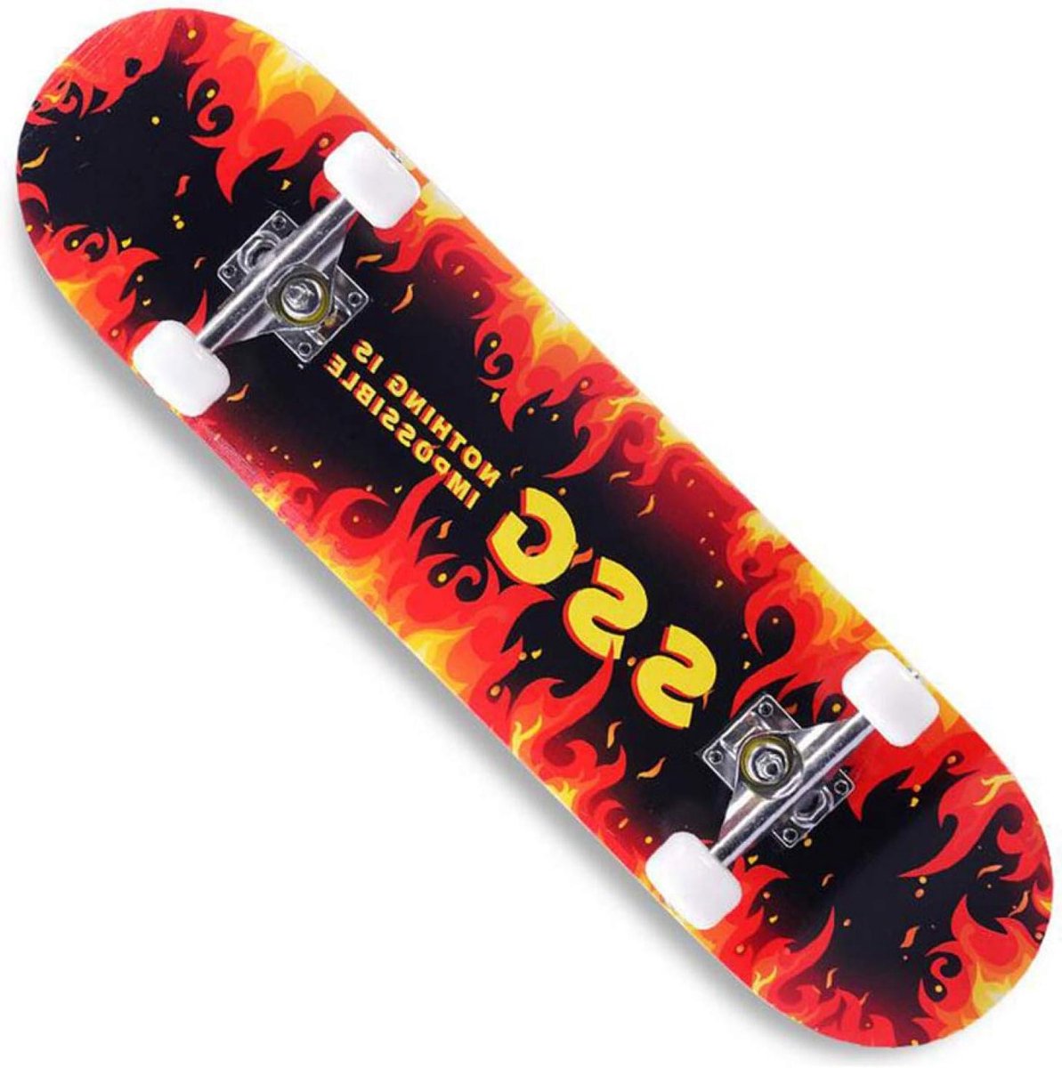 Skateboard Compleet - Longboard Board - Straat Skate - 8 Lagen Esdoorn - 31x8 inch - H Skateonderdeel kopen online