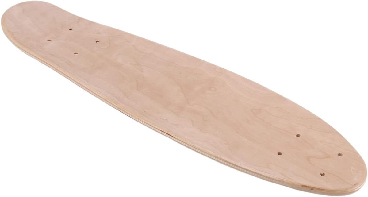 Skateboard Deck - Blank Board - Cruisen en Glijden - 7-laags Esdoorn - 55.5x15cm - Houtkleur Skateonderdeel kopen online