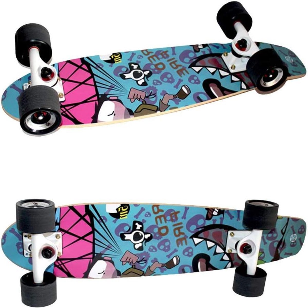 Skateboard - Esdoorn Board - Straat Cruisen - Stille Lagers - 68x19x10 cm - Zwart Skateonderdeel kopen online