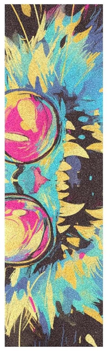 Skateboard Grip Tape - Scooter Grip Tape - Skateboarden Verbeteren - Waterdicht Ontwerp - 33 x 9 Inch - Gothic Kat Skateonderdeel kopen online