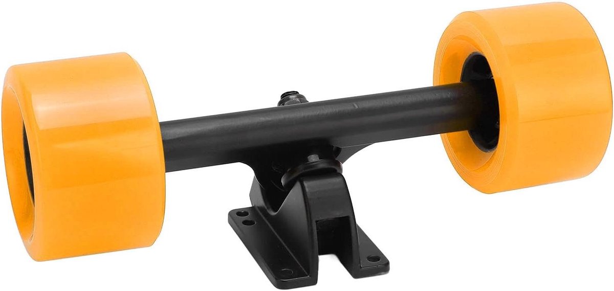 Skateboard Onderdelen - Trucks en Wielen - Stabiliteit Verbeteren - Hoge Rebound 82A - 25.5 cm Lengte - Oranje Skateonderdeel kopen online