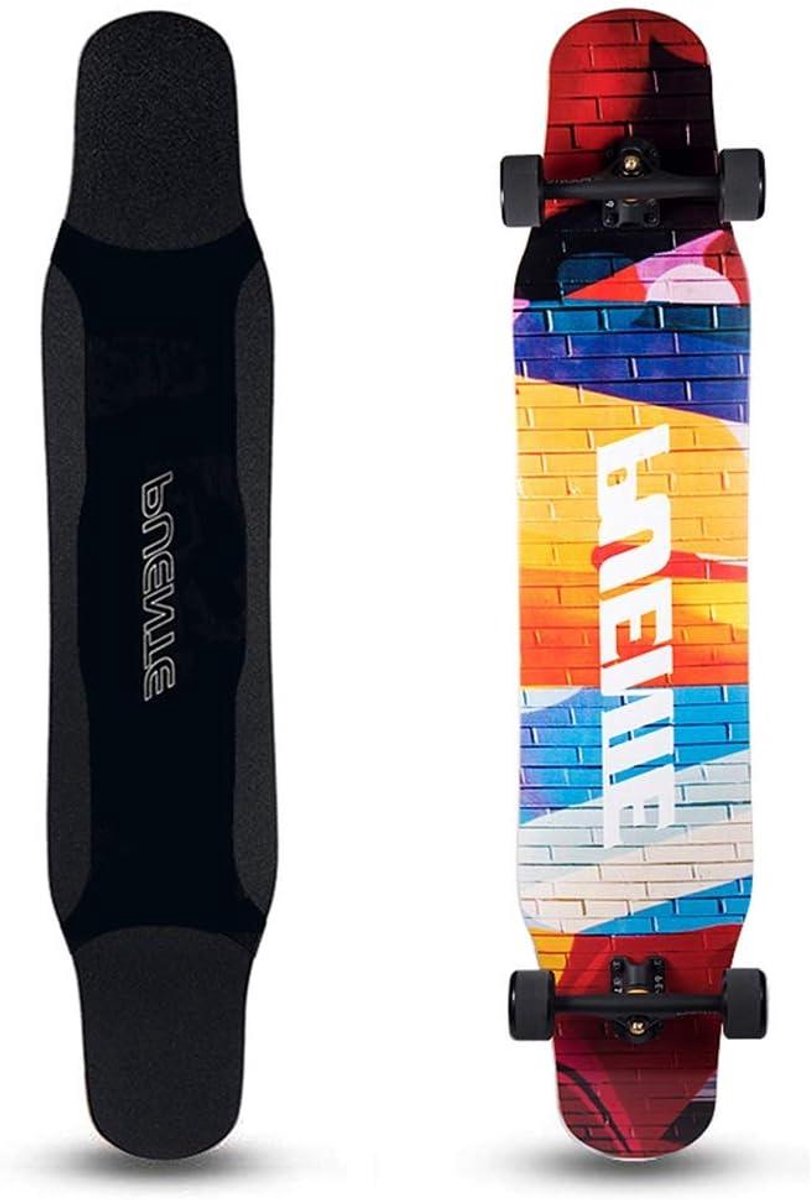 skateboard professionele longboard dance board met behulp van hoge precisie abec9 lagers geschikt voor volwassenen tieners en kinderen geschenken voor beginners kids complete kleur 1