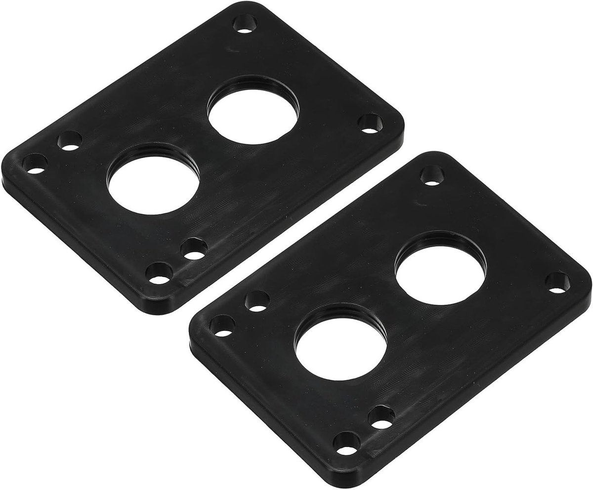 Skateboard Riser Pads 1/4 inch - 2 Pack PU Shock Pads voor Verbeterde Stabiliteit en Comfort, Zwart Skateonderdeel kopen online
