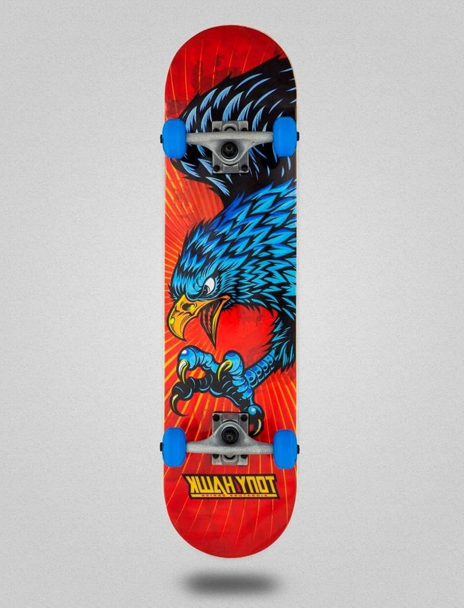 skateboard tony hawk complete skateboard skateboarden diving hawk design 7 75 inch multi