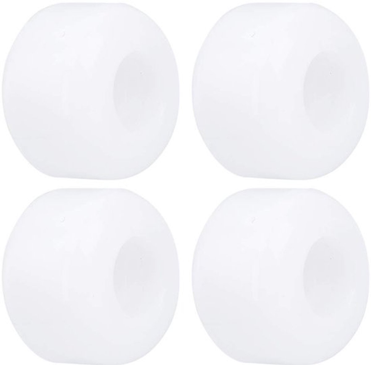 Skateboard Wielen - 50mm - 4 Stuks - Hoog Elastisch PU - Wit - Vervangingsaccessoires - Geschikt voor skateboards - Skate-uitrusting Skateonderdeel kopen online