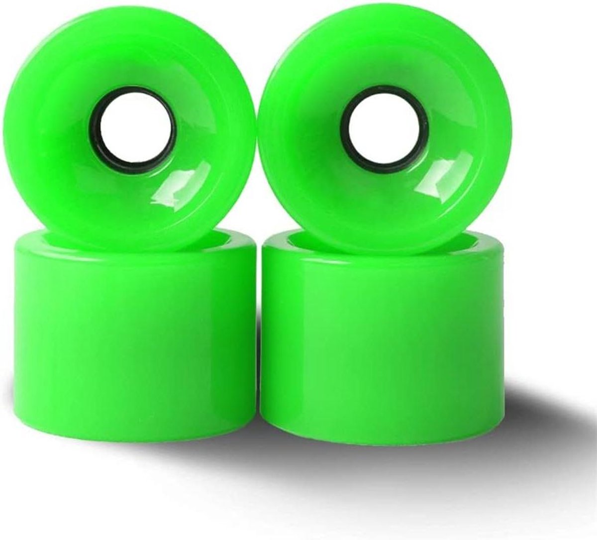 Skateboard Wielen - Cruiser Wielen - Soepel Rijden - 78A Zachte Hardheid - 60mm - Groen Skateonderdeel kopen online