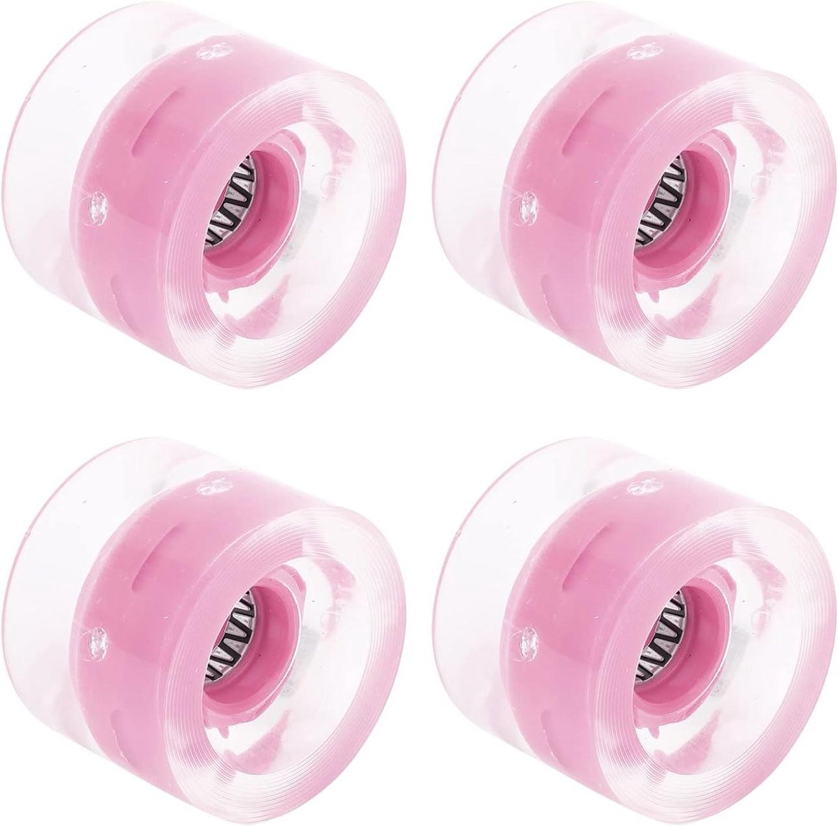 skateboard wielen cruiser wielen soepel rijden hoge elasticiteit 60x45mm roze