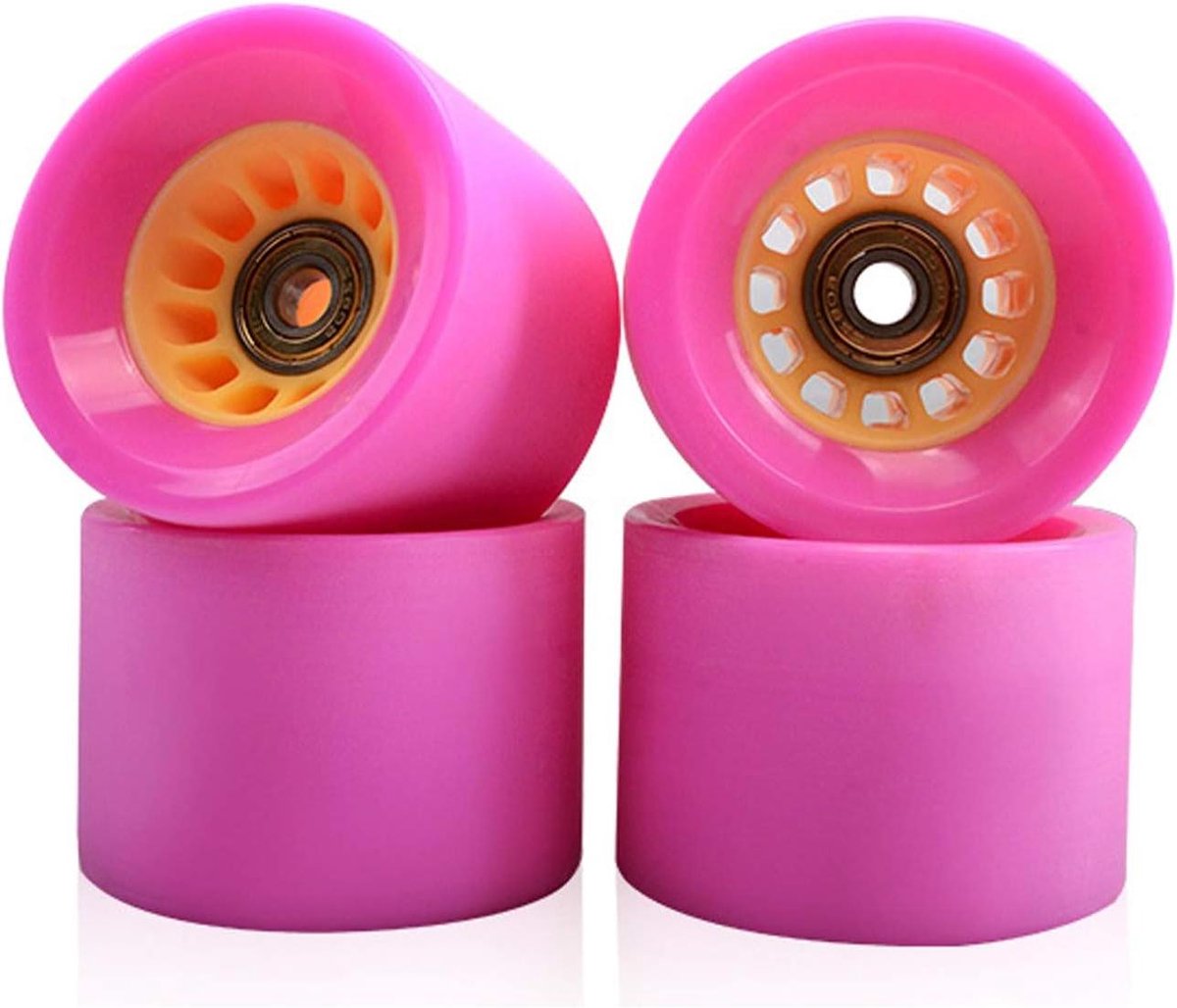 Skateboard wielen - Dubbele tuimelwiel - Buiten skateboarden - Duurzaam PU materiaal - 70x51mm 78A - Zwart Skateonderdeel kopen online