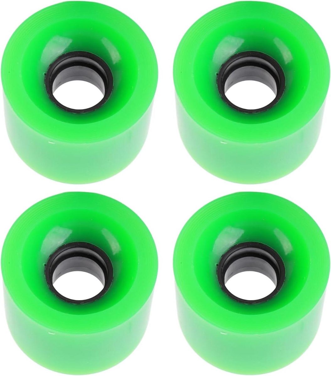 skateboard wielen longboard cruiser slijtvast rijden hoge elasticiteit 60mm 78a groen