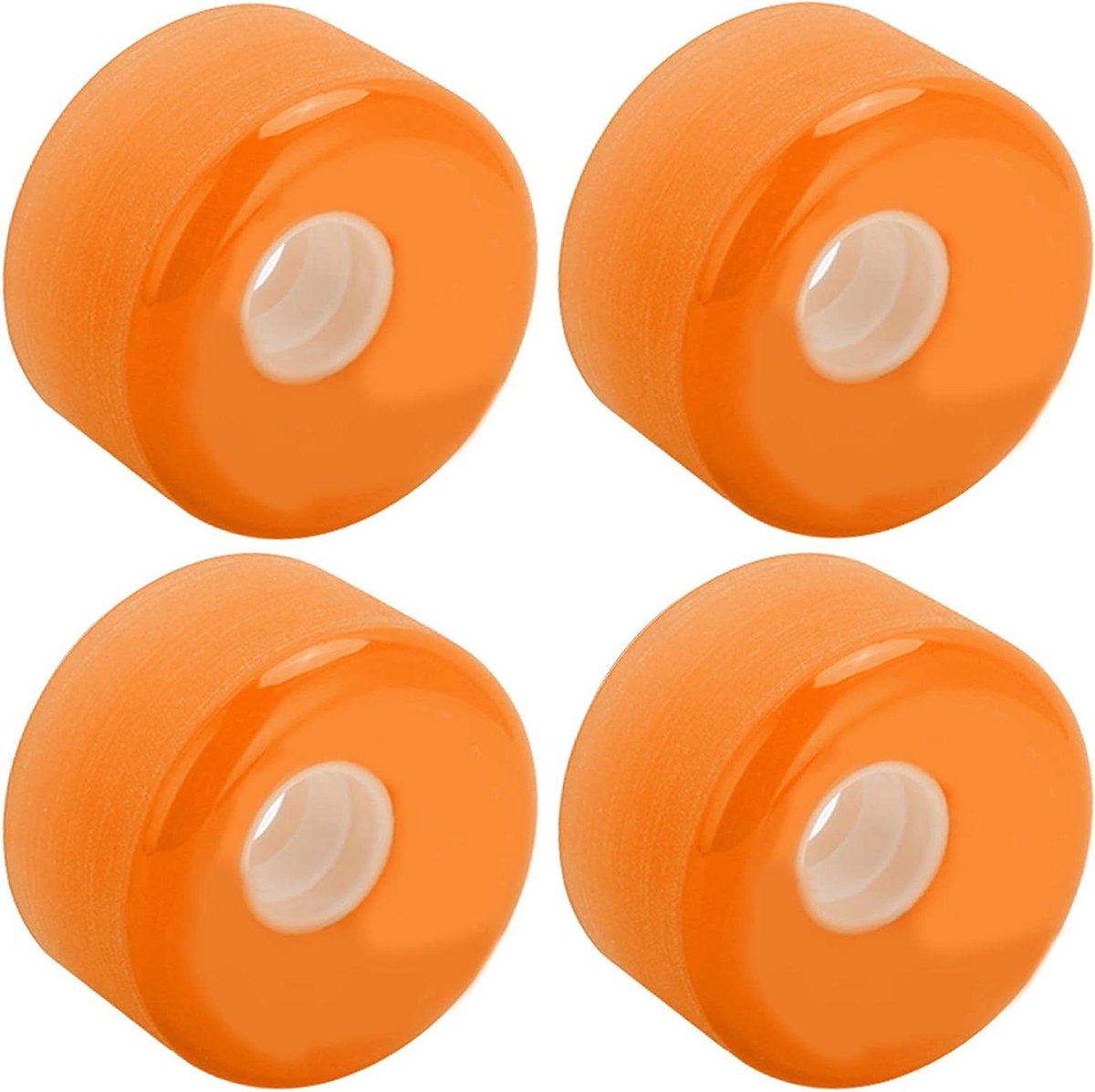 skateboard wielen longboard cruiser soepel rijden pu materiaal 70mm 80a oranje