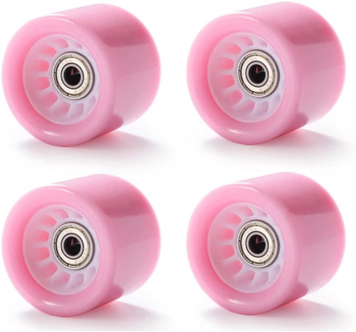 Skateboard Wielen - Longboard Cruising - Soepel Rijden - Zachte 78A Hardheid - 60mm Diameter - Roze Skateonderdeel kopen online