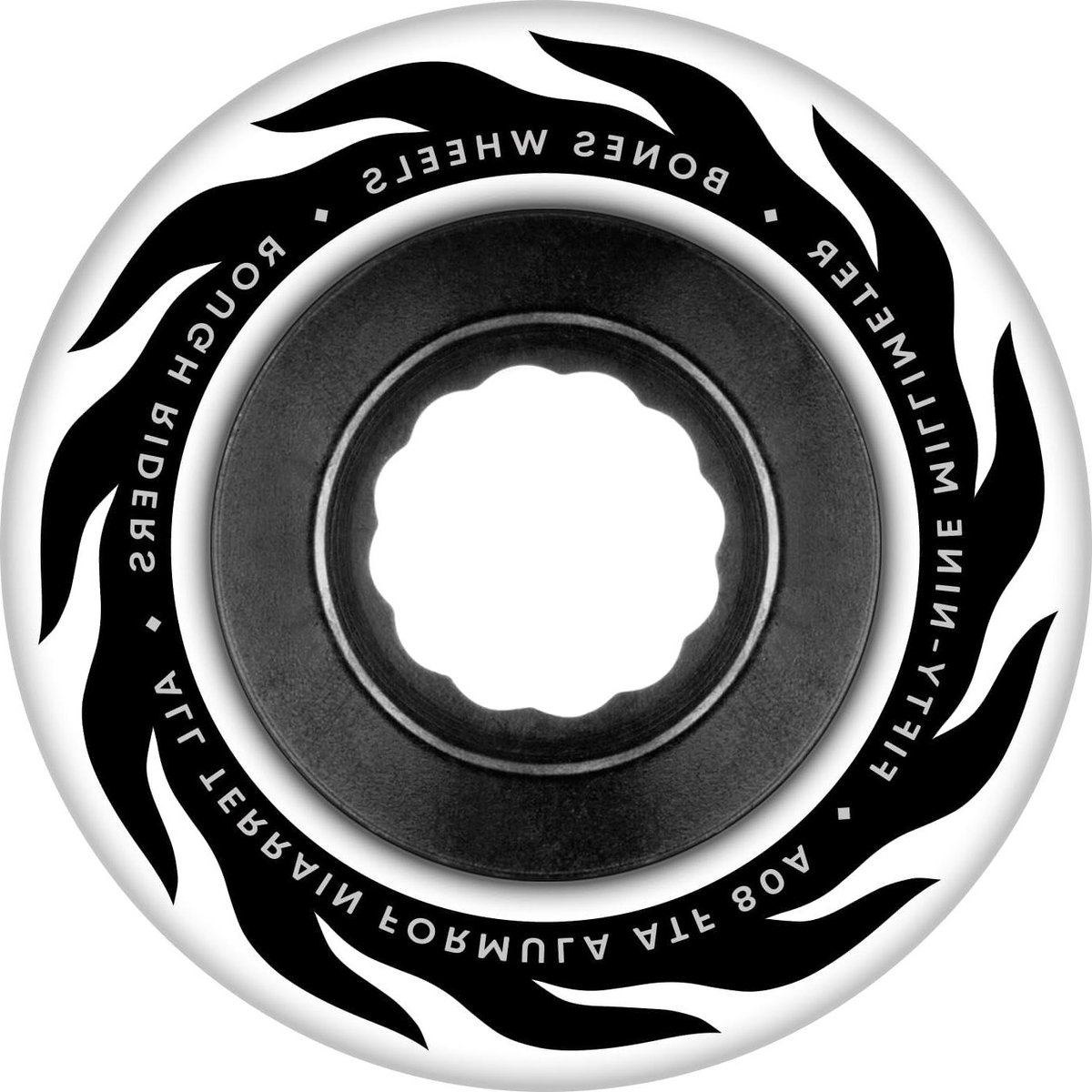 Skateboard Wielen - Onderdelen Set - All Terrain Rijden - Brede Contactpatch - 59mm 80A - Wit Skateonderdeel kopen online