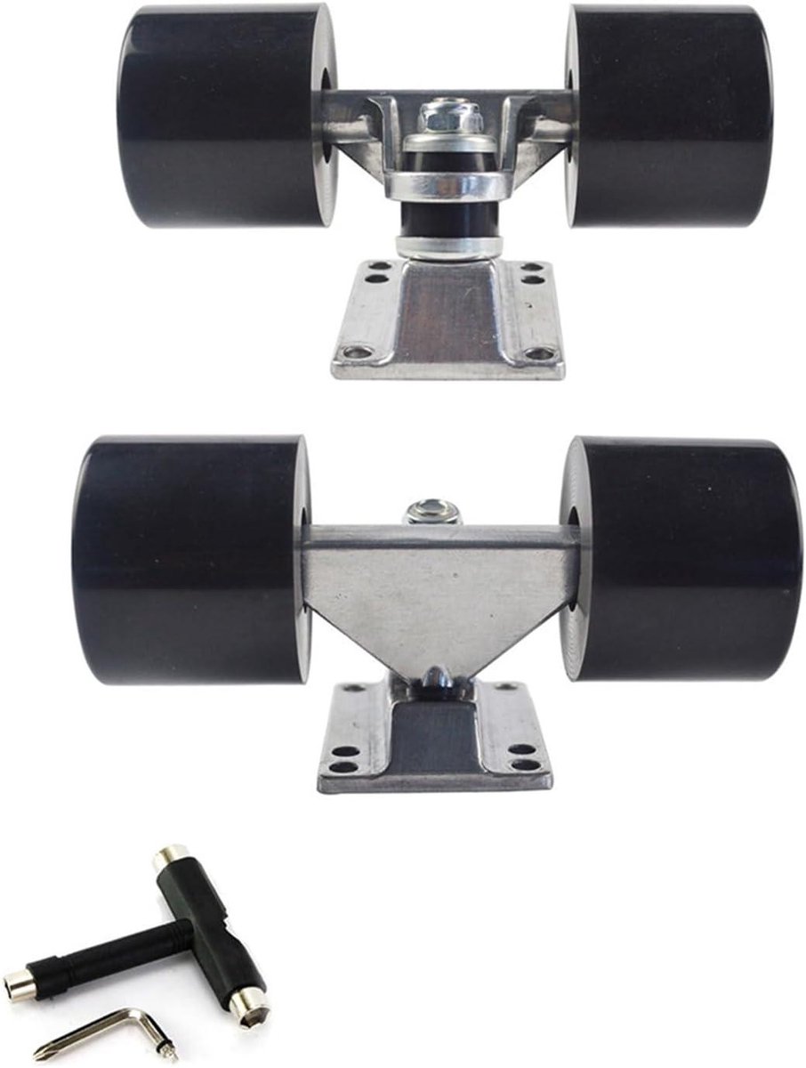 Skateboard Wielen - Onderdelen Set - Skateboarden Verbeteren - Slijtvast PU Materiaal - 1 Set - Zwart Skateonderdeel kopen online