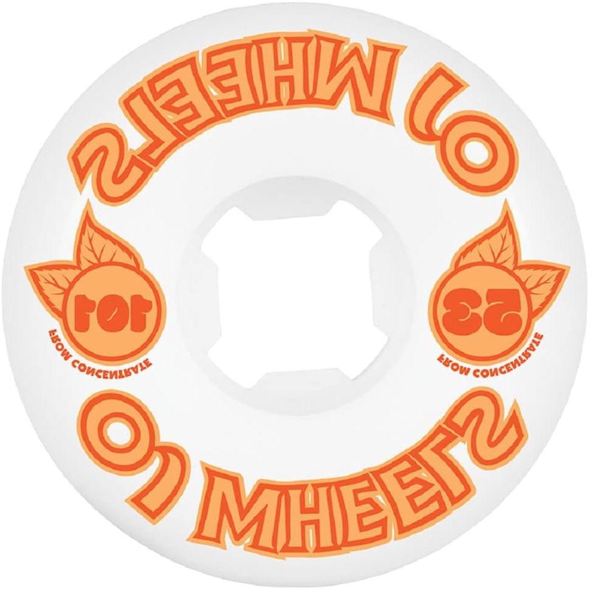 Skateboard Wielen - Onderdelen Set - Straat Skaten - Flatspot Bestendig - 53 mm - Oranje Skateonderdeel kopen online